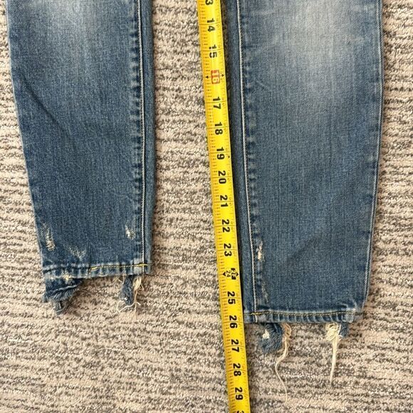 R13 Alison Skinny Cropped Jeans- Color Parker- Size 25 - Picture 11 of 16